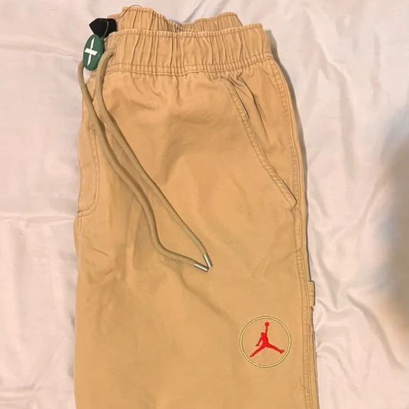 Travis Scott Cactus Jack x Jordan Canvas Pant Desert/Khaki/University Red